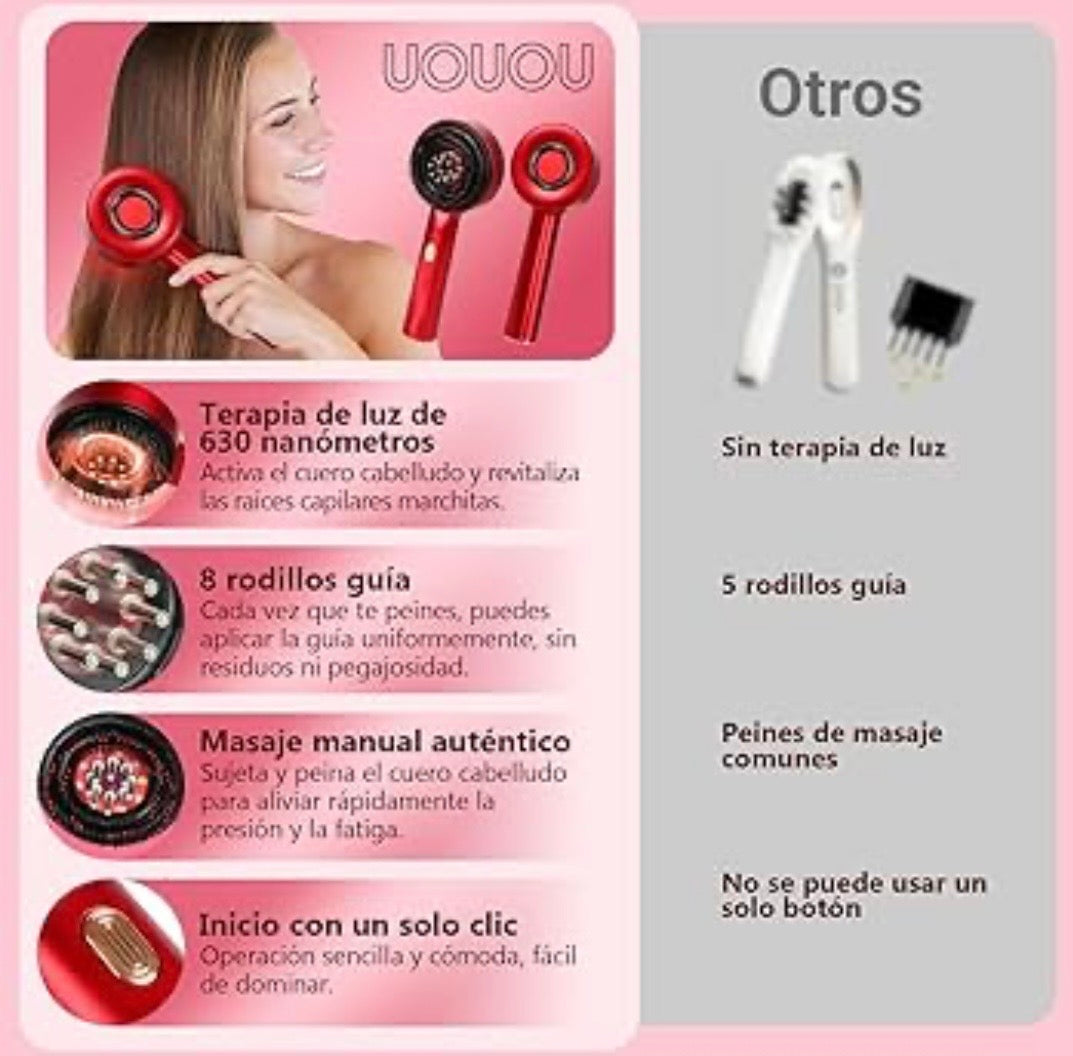 🧠 Masajeador Eléctrico de Cuero Cabelludo IPX7
