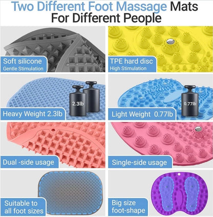 👣Alfombrilla de silicona para masaje de pies