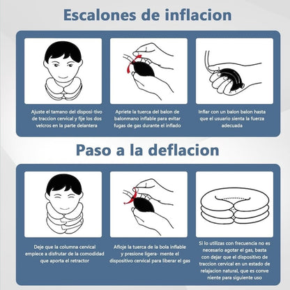 ✨ Dispositivo de Tracción Cervical Inflable