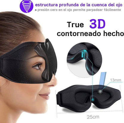 ✨ Antifaz para Dormir 3D Contorneado