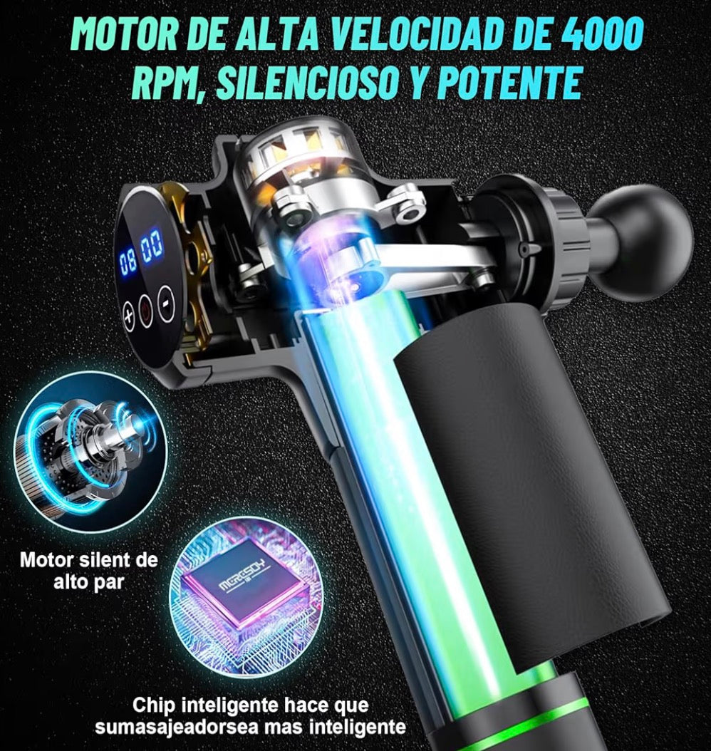 🔫 MusclePro X – Pistola de Masaje Profesional