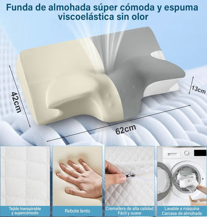 🛏️ Almohada Cervical Ortopédica Ergonómica
