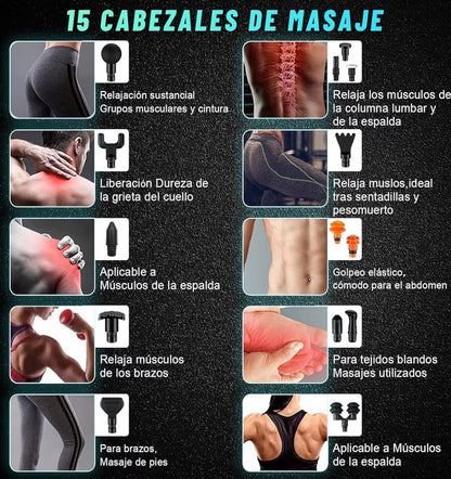 🔫 MusclePro X – Pistola de Masaje Profesional