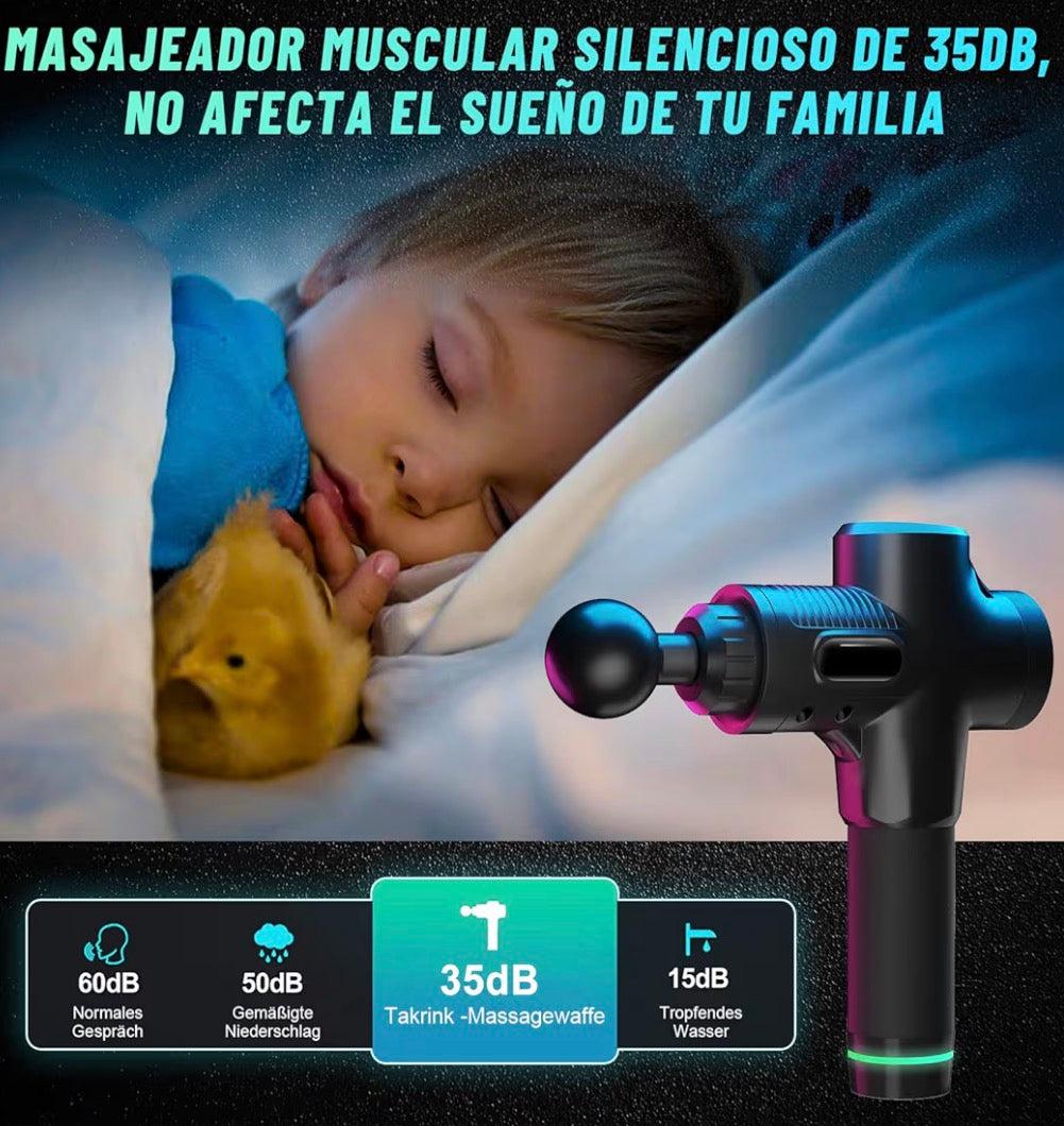 🔫 MusclePro X – Pistola de Masaje Profesional